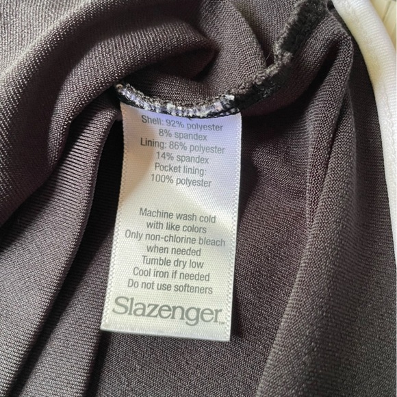 Slazenger Black Athletic Wrap front Skort with White Trim size xs - Picture 8 of 10